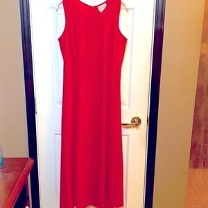 NWOT Traditions Petit Long Polkadot Dress